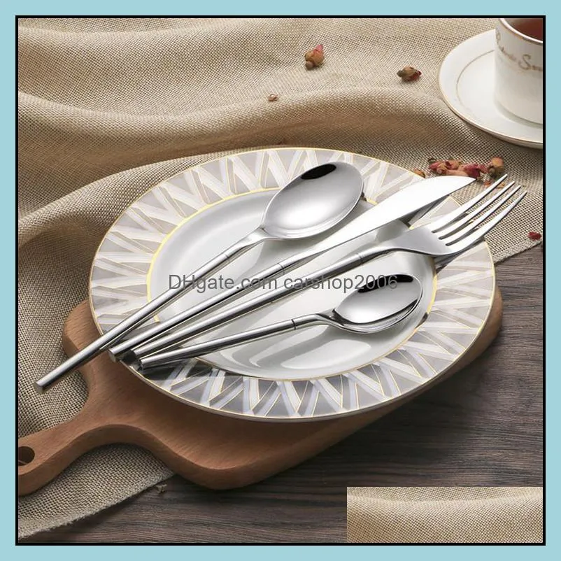 2018 new style eco dinnerware 304 stainless steel knife fork chopsticks spoon wholesale stainless steel flatware