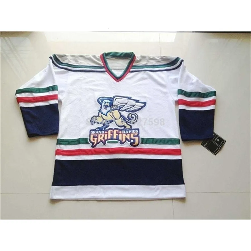 MThr 2016 Nouveaux maillots de hockey personnalisés Grand Rapids Griffins sur mesure, brodés