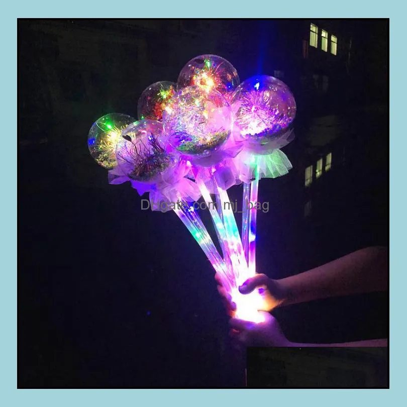 kids led lighting magic wand fairy sticks bow handheld heard round star shape wedding party concert decor valentine gift sn3233