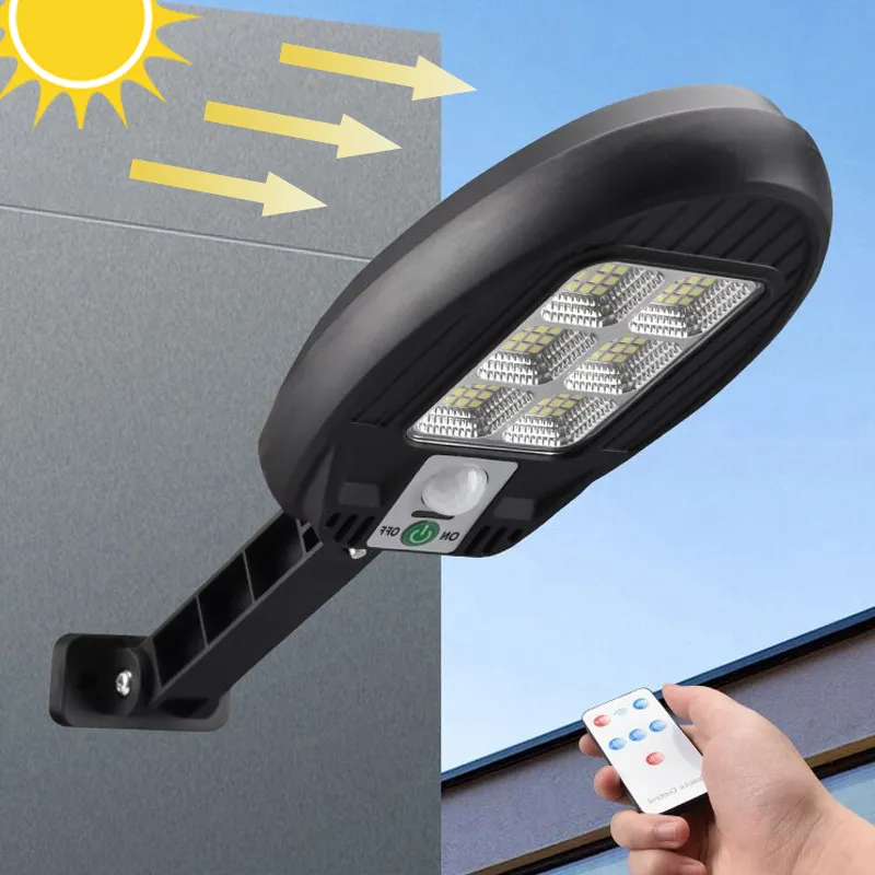 Lampioni solari Lampada da parete solare per esterni con sensore di movimento impermeabile a 3 modalità di luce Illuminazione esterna per percorso patio giardino