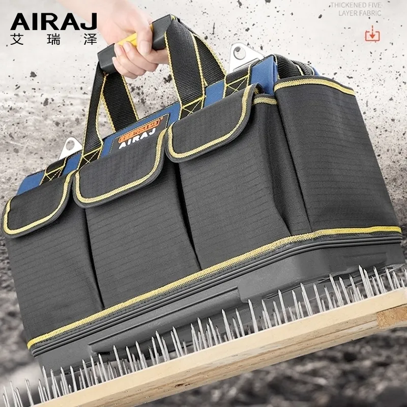 AIRAJ Upgrade Tool Bag 13171921 tum stor kapacitet Oxvattentät slitesistent elektriker förvaring Y200324