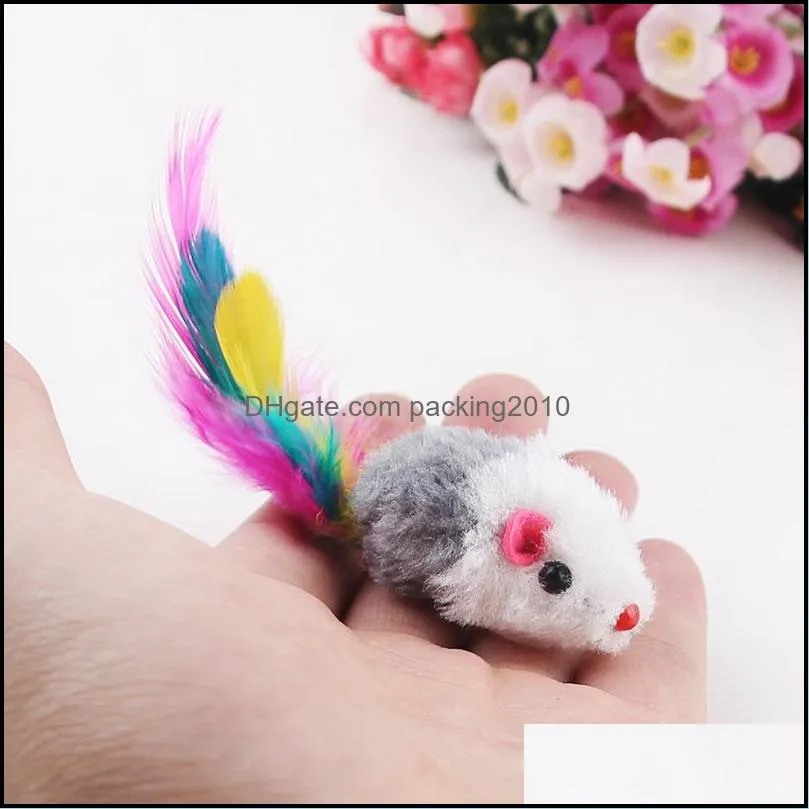 Colorful Cat Toy Lovely Mouse For Cats Dogs Funny Fun Playing Contain Catnip Toys Pet Supplies