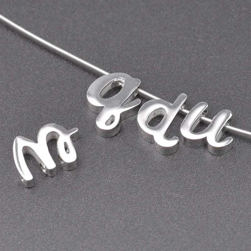 Chains Lower Case Letters Necklaces For Women Men Chain Stainless Steel Jewelry Gift Choker Personality Necklace Decoration On The NeckChain