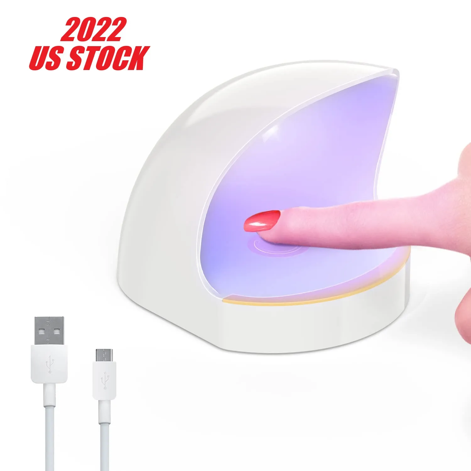 2022 nouvelle lampe à ongles UV pour ongles en gel nouveauté éclairage 60S Smart Timing sèche-ongles 16W Mini Gels lampes LED avec USB Polygel Kit de clouage UVs outils d'art portables