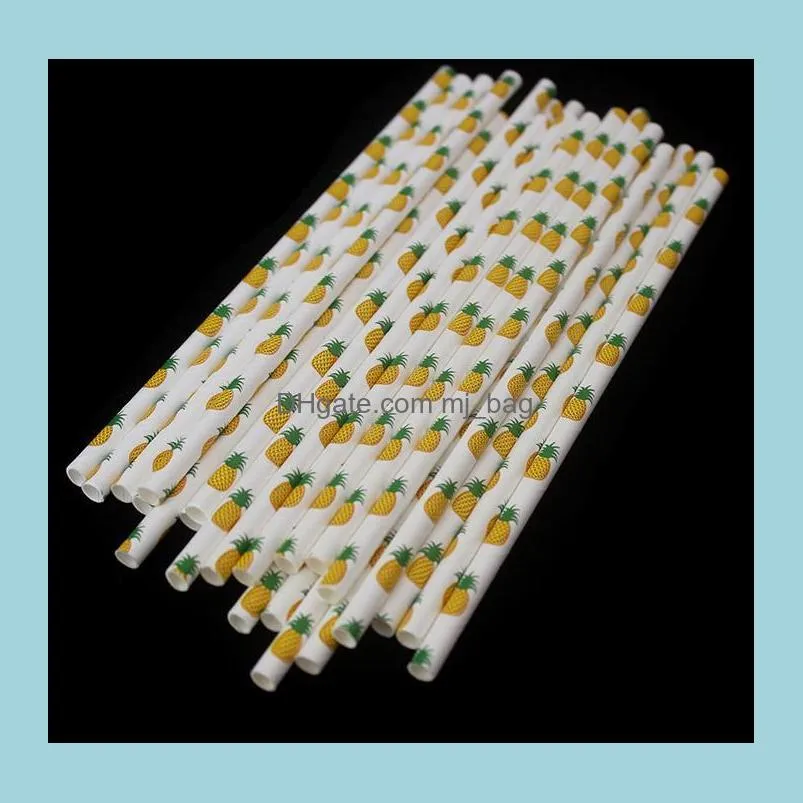 disposable bubble tea thick rainbow drinking paper straws environment friendly kraft paper straw for bar birthday wedding party sn656
