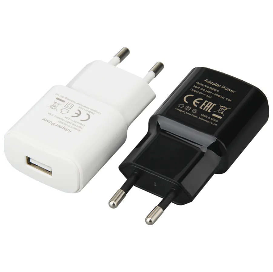 5V 2A AC Travel Adapter Одинокий USB Wall Home Charger Eu Plug Eu для смартфонов