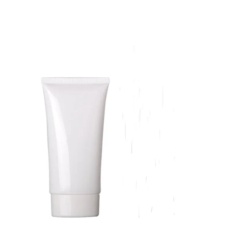 Packaging Bottles 50 ml/g White Empty Plastic Cosmetic Tubes Clear Facial Cleanser Hand Cream Packaging-Bottles SN4522