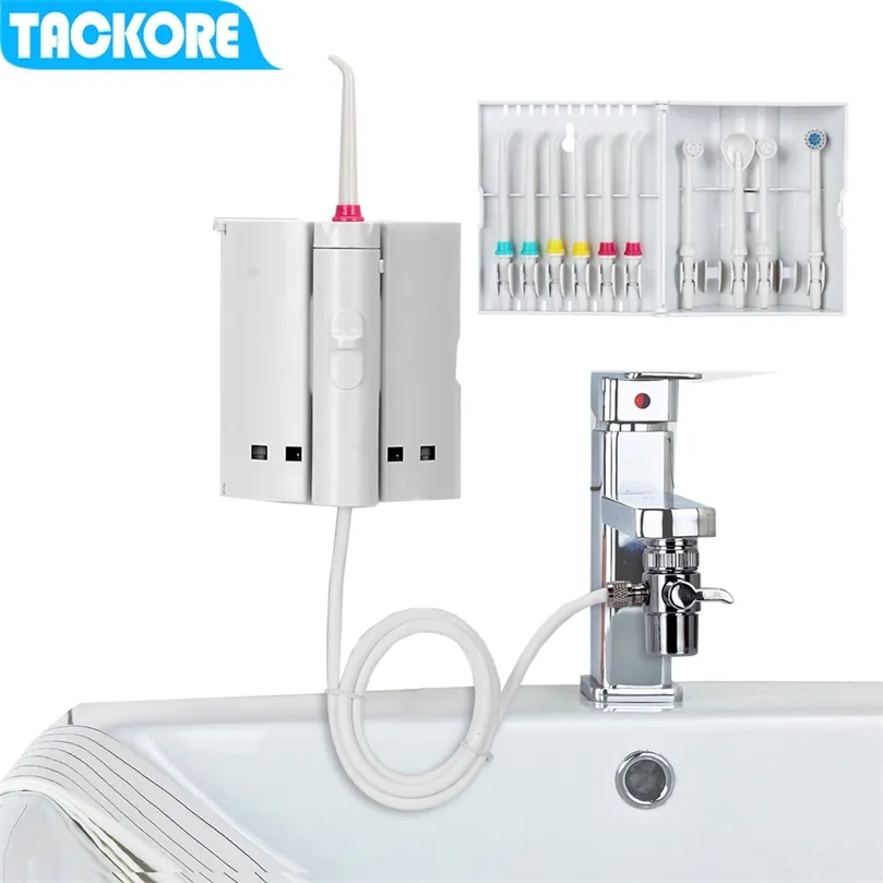 Tackore Faucet Flosser Oral Irrigator Floss SPA Floss Water Jet Pick Water Dental Pick Oral Irrigation 220727