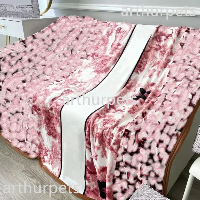 Clante de alta qualidade Classic Impresso Super macio Cobertores quentes de outono A moda de inverno joga sofá -cama com capa de cama bordada para viagem em casa viagens de hotel