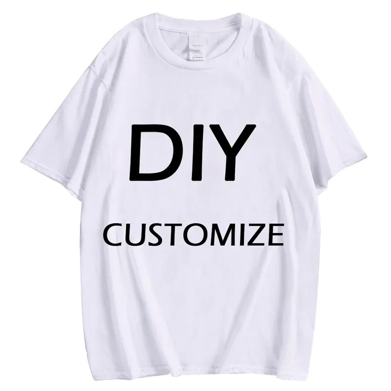 CLOOCL 100 coton t-shirts bricolage impression 3D blanc t-shirts marque image conception personnalisé t-shirts occasionnels pulls XS 7XL 220707