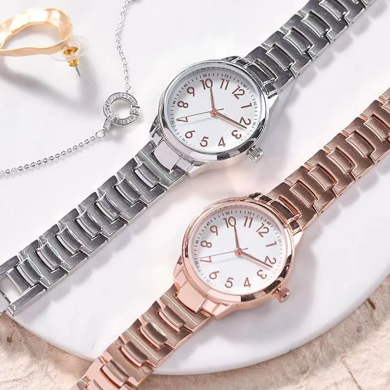 2022 Женские часы моды простые роскошные женские кварцевые часы водонепроницаемы