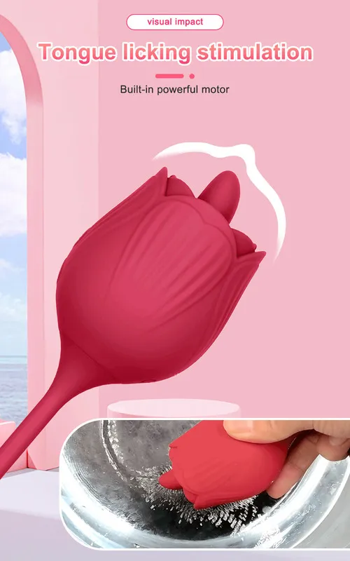 Rose Thrusting Vibrator Clitoris Stimulator &... From Yizhan06, $18.22