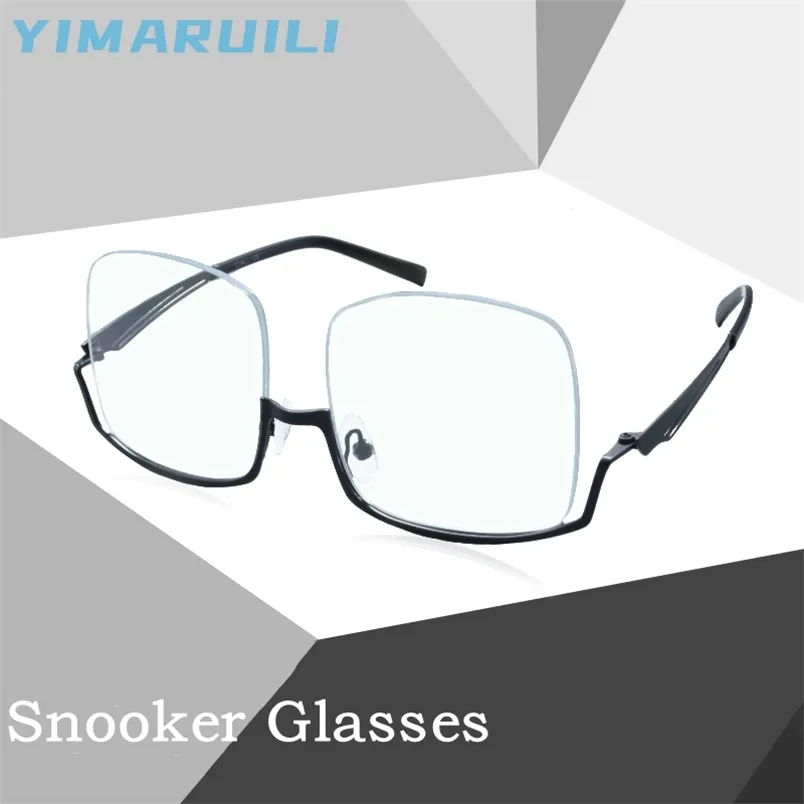 YIMAIRUILI Billiards Nine Ball Sker Glasses Wide Field of Customized MyopiaHyperopiaAstigmatism Glasses Frame YS01 220530