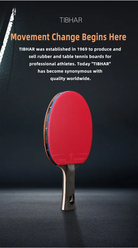 Tibhar Table Tennis Rackets TIBHAR Table Tennis Rackets Pimplesin Blade Design For Spin Control ...