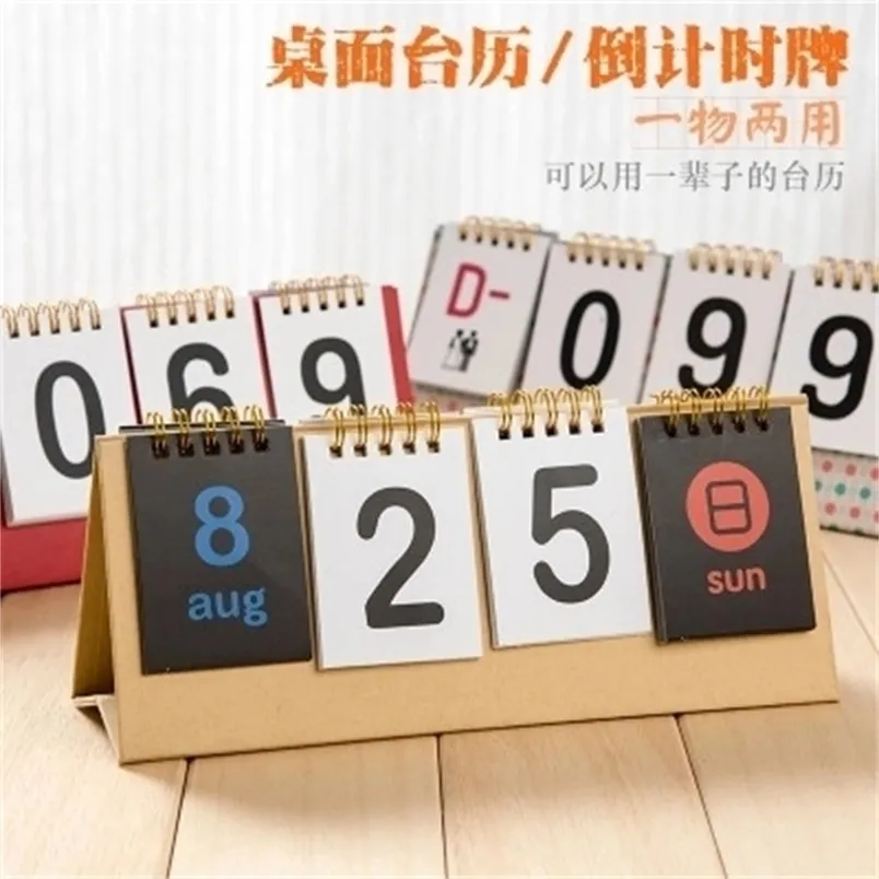Anpassad koreansk version Countdown Creative Desk Calendar 220711