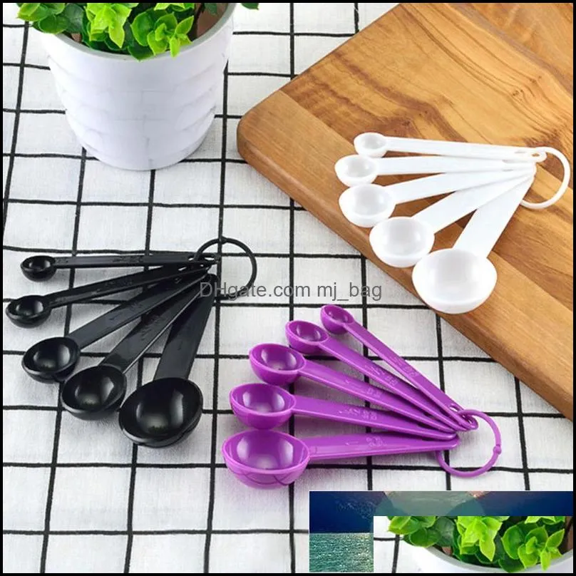 5pcs Multi Purpose Spoons/Cup Measuring Spoon Tools Cooking Baking Accessories Plastic Handle Kitchen Gadgets