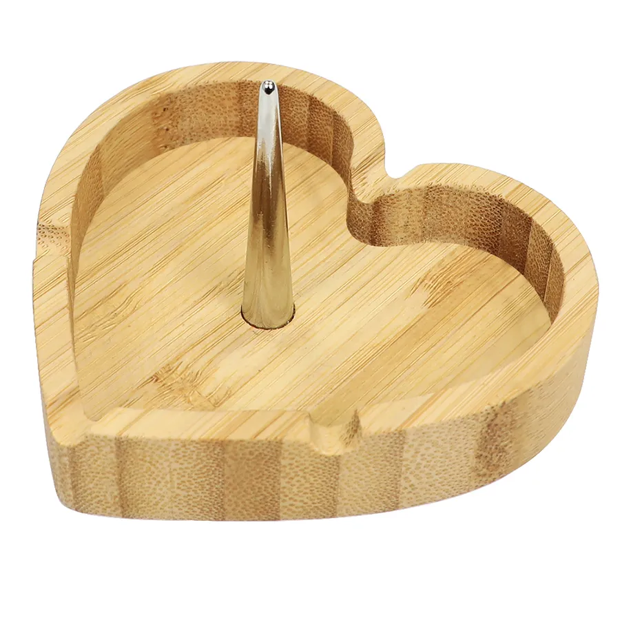 Accessori per fumatori Posacenere in legno a forma di cuore Articoli vari Casa Giardino