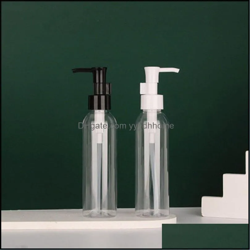 120ml Empty PET pressing lotion bottle dispensed plastic bottles Portable Refillable Cosmetic Containers for travel