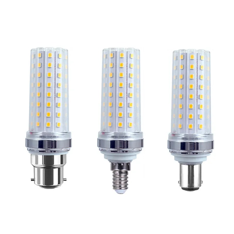 LED Corn Bulb E27 E14 E12 SMD2835 Ingen flimmer 12W 16W 86V-265V ljuskrona ljus LED Light för heminredning Crestech