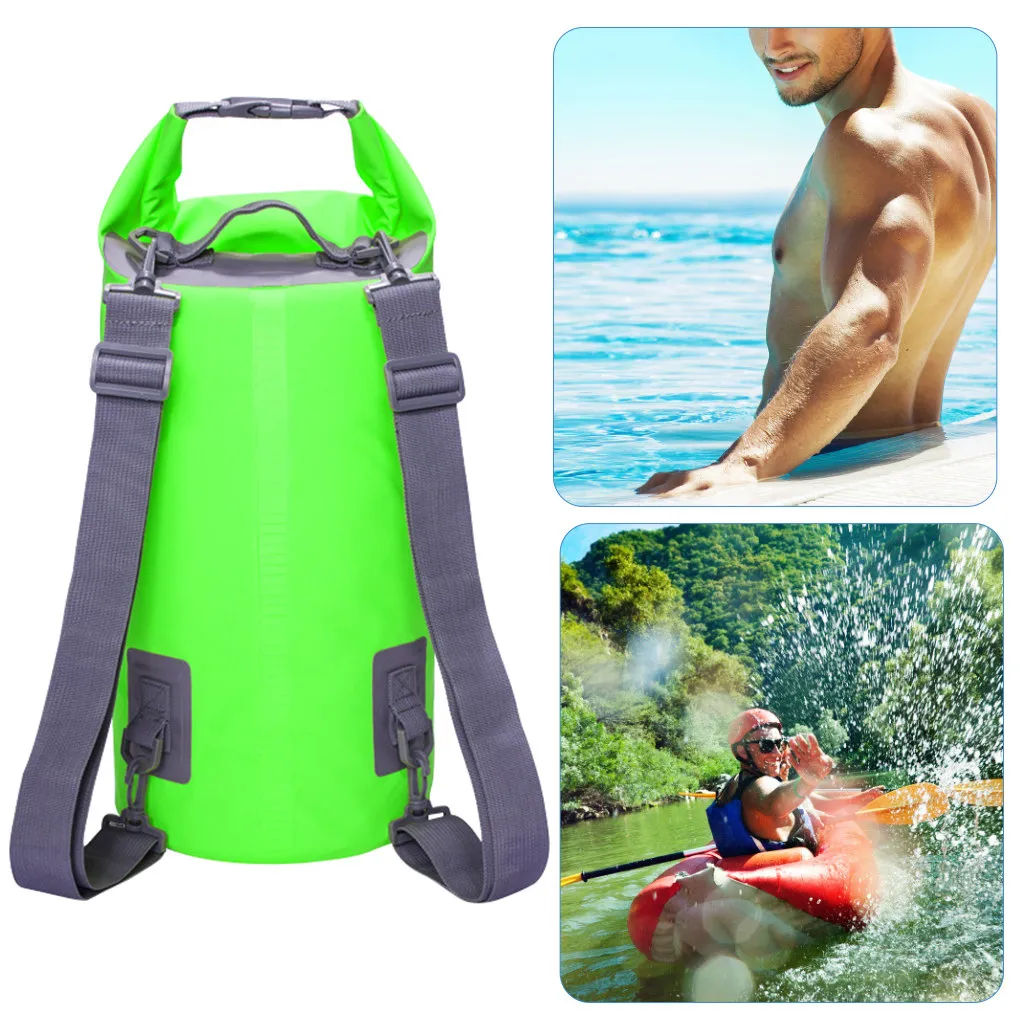 Pool PVC Bag Waterproof Beach Swim Backpack Bucket Pouch for Kayaking Boating Fishing