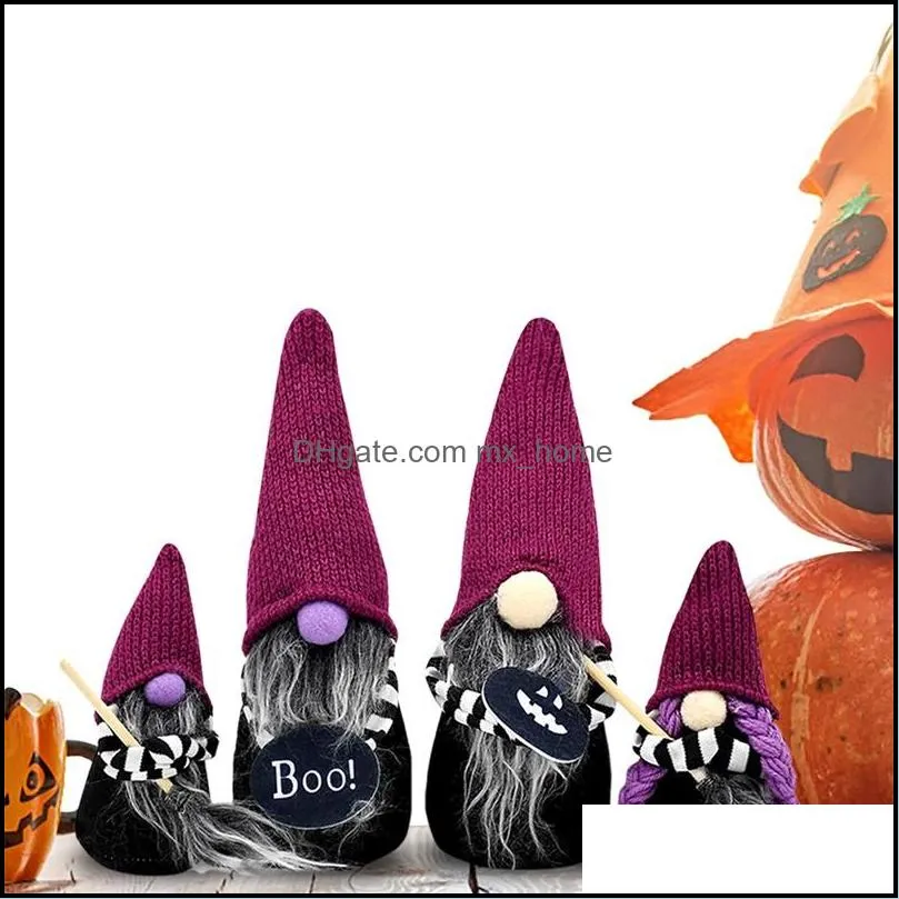 faceless doll magic broom boo gnomes plush stuffed toy party favor halloween festival supplies kids home living room garden orn mxhome