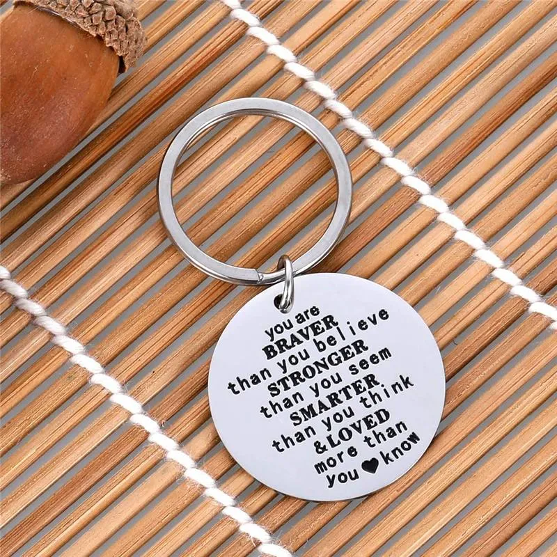 Stronger Than Believe Inspirational Bible Verse Keychain Perfect Graduation  Gift For Family, Son, Daughter Bold And Personal Keyring From Alley66,  $11.56