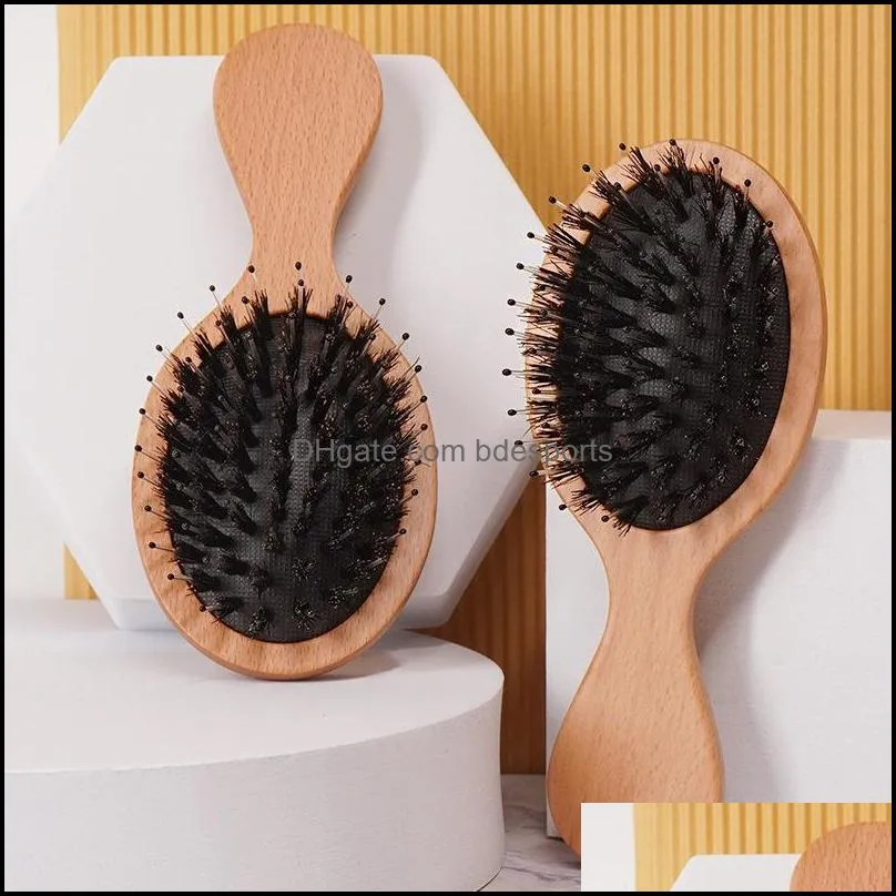Factory Air Cushion Massage Bristle Comb Wide Tooth Double Head Flat Pointed Tail Professional Hair Salon Styling Combs 891 B3