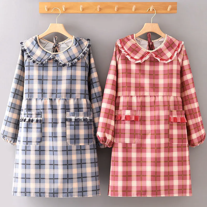 Cuisine Manches Tablier Cuisson Cuisson Mode Étanche Oxford Robe En Tissu Avec Poche Mignon 220507