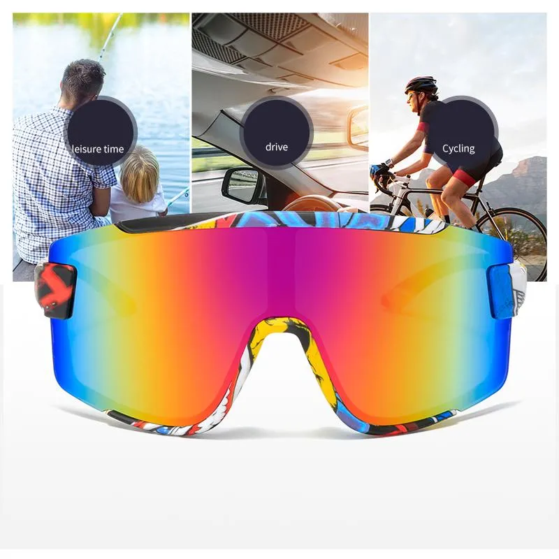 2022 Men's Polarized Cycling Sunglasses - MTB Road Bike Anti-Glare Eyewear  with UV Protection & Lightweight Frame