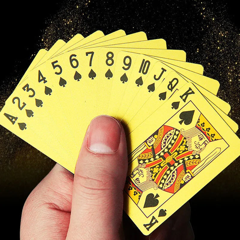Mini-Plastikspielkarten Anti-Faltfalting wasserdichte Waschablen 54 Blätter 56x37mm Pokerkarten