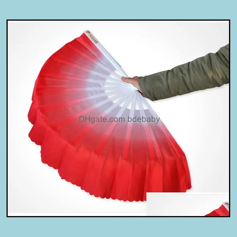 chinese dance fan silk weil 5 colors available for white fan bone wedding folding hand fan party favor pab15020