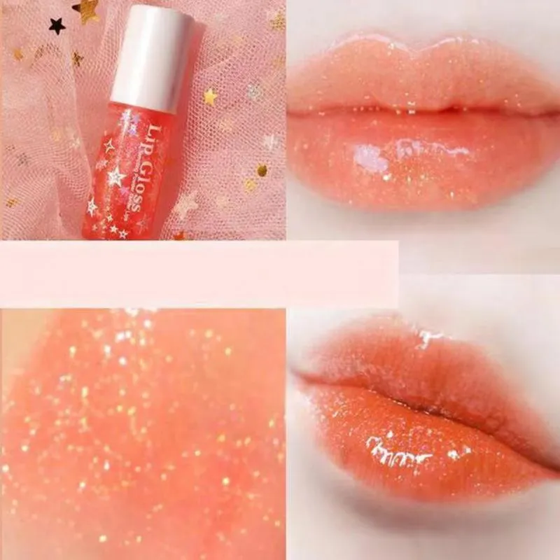 Lip gloss glitter 3,5 g di forcella lucida e lucida luminosa fluida per ladylip glosslip