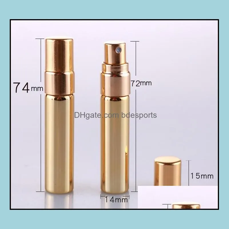 5ml Refillable Portable Mini Perfume Bottle Traveler Aluminum Spray Atomizer Empty Parfum Container Tools