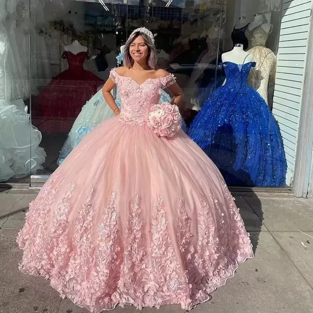 pink quinceanera dresses