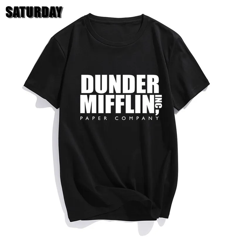 DUNDER MIFFLIN PAPER INC bureau émission de télévision Hommes Coton T-shirt Garçon Fille D'été Coton T-shirt Unisexe Vêtements 220526