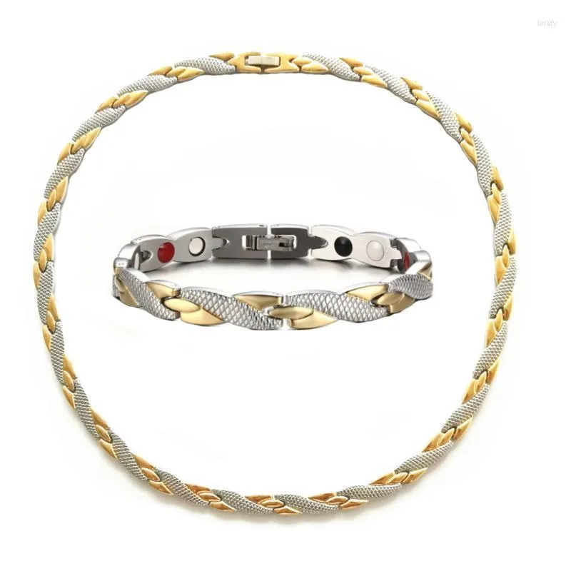 Wholesale Stainless Steel Germanium Magnet Serpentine Chain Oxidised Jewellery Choker Set For Earrings And Necklace From Buafy 16.66 DHgate.Com