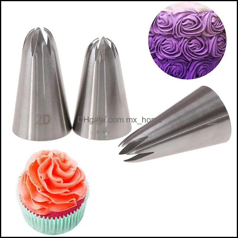 Baking Pastry Tools Bakeware Kitchen Dining Bar Home Garden Nozzles For Bag Confectionery Equipment Cupcake Cake K Dhi7P