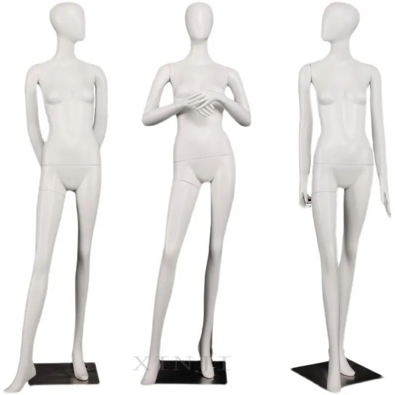 Customized Luxury Female Mannequin Slim Unique Styles Full Body Model For Display