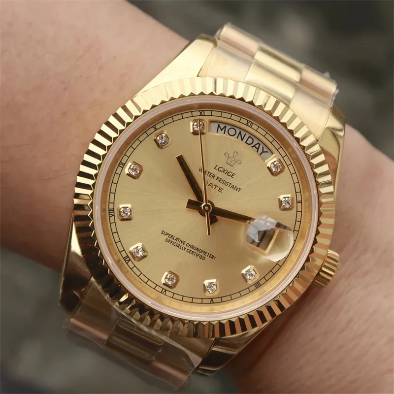 Bleu décontracté s top marque de luxe diamants en acier inoxydable montre de mode quartz étanche hommes d'affaires horloge-bracelet