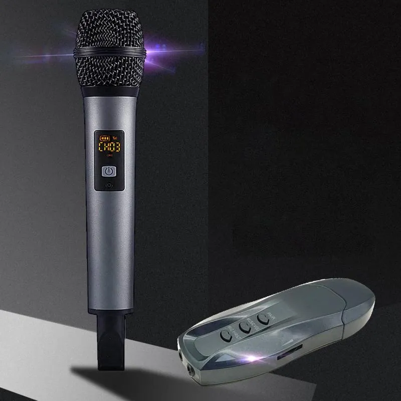 Microphones K18V Professional Portable USB Wireless Bluetooth Karaoke Microphone Speaker Home KTV For Music Playing And Singing