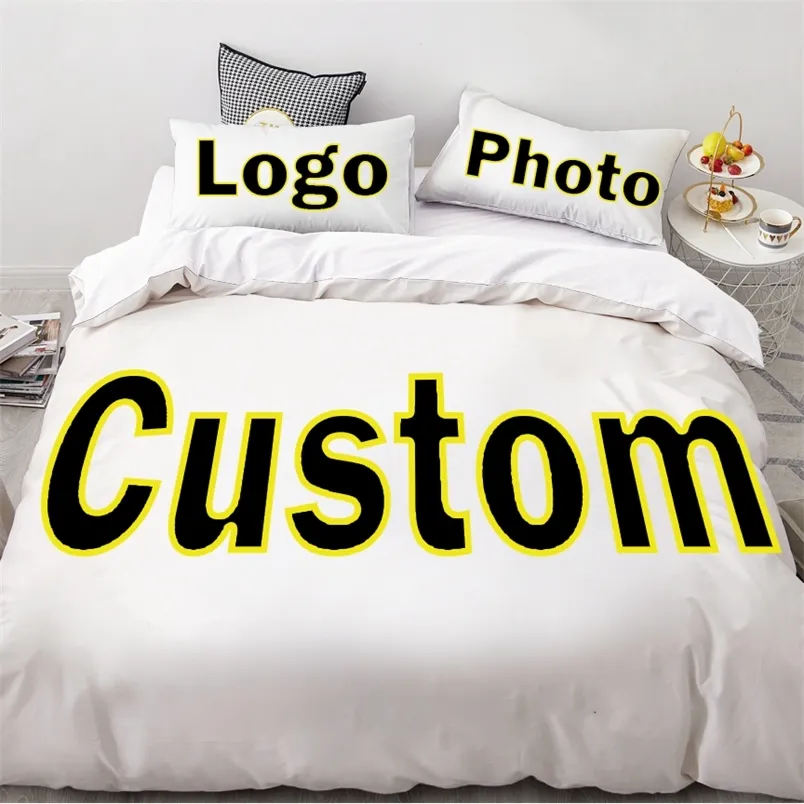Diy Bedding Set Po Image Custom Size Queen King Percale Duvet