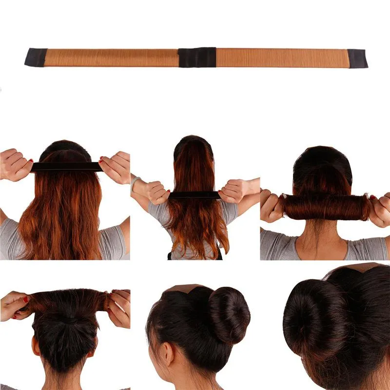 Hair Magic Tools Bun Maker Hair Ties Girl DIY Styling Donut Former Foam Hair Bows French Twist Magic Tools Bun Maker 3006017