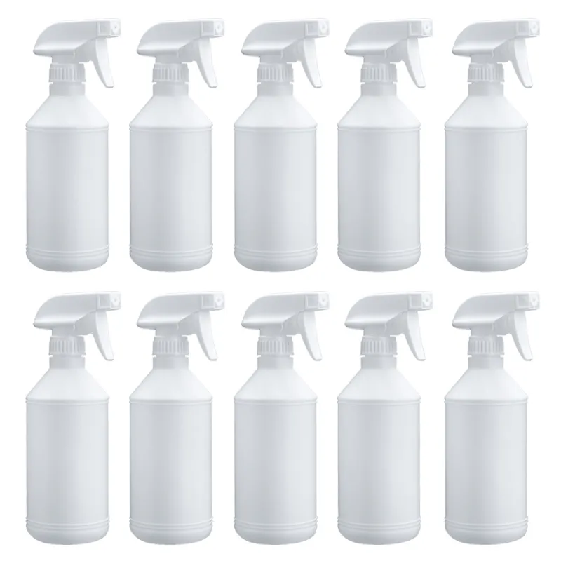 10Pcs Portable Succulent Potted Plant Watering Pot 500ml White Pressure Spray Bottle Garden Water Cans 201203