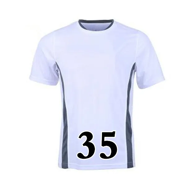2023 تي شيرت قمصان كرة القدم للألوان الصلبة للأزياء الرياضية الرياضية الصالة الرياضية السريعة القمصان القمصان 035