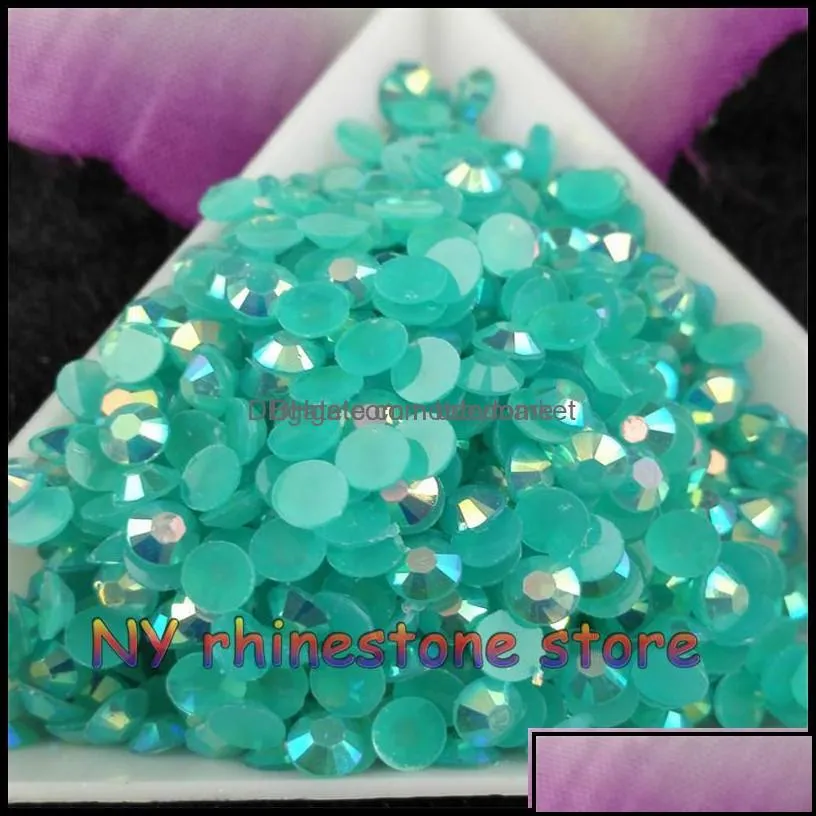 rhinestones loose beads jewelry 5000pcs/bag ss16 4mm 10 color jelly ab resin crystal flatback super glitter nail art strass wedding