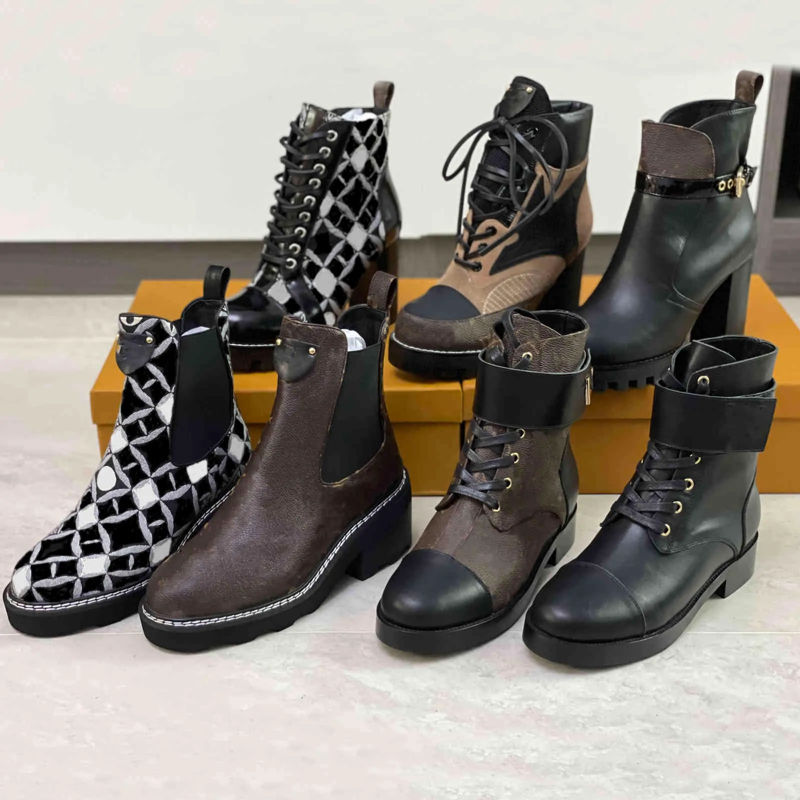Ankle Boot Shoes High Heels Desert 