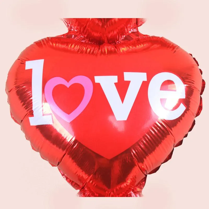 I Love You Heart Aluminum Foil Balloons Party Decoration Wedding Anniversary Valentine Birthday Party Helium Balloon Decorations Romantic Gift HY0256