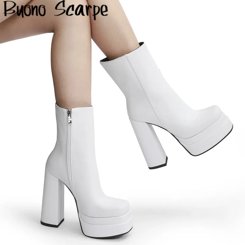 Exotic 8 Inch Hoof Heel Pole Dancing Knee High Platform Boots With High  Heels And Mid Calf Support From Tianjinbusiness, $105.08 | DHgate.Com