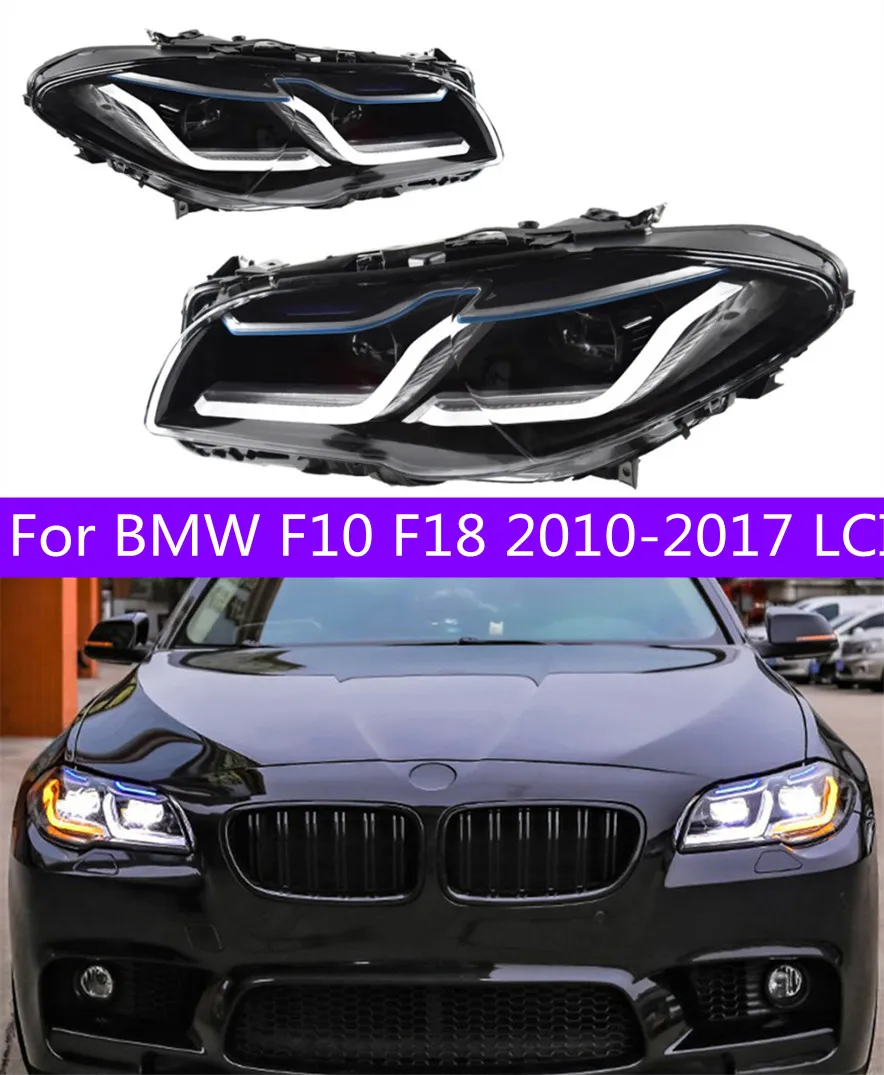 BMW F10 F18 LCI I20 Projector Headlight Price DRL Daytime Lights With ...