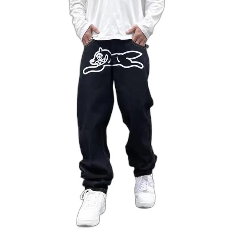 Pantaloni Larghi Hip Hop Battiti Di Jeans Neri Da 30,88 € DHgate